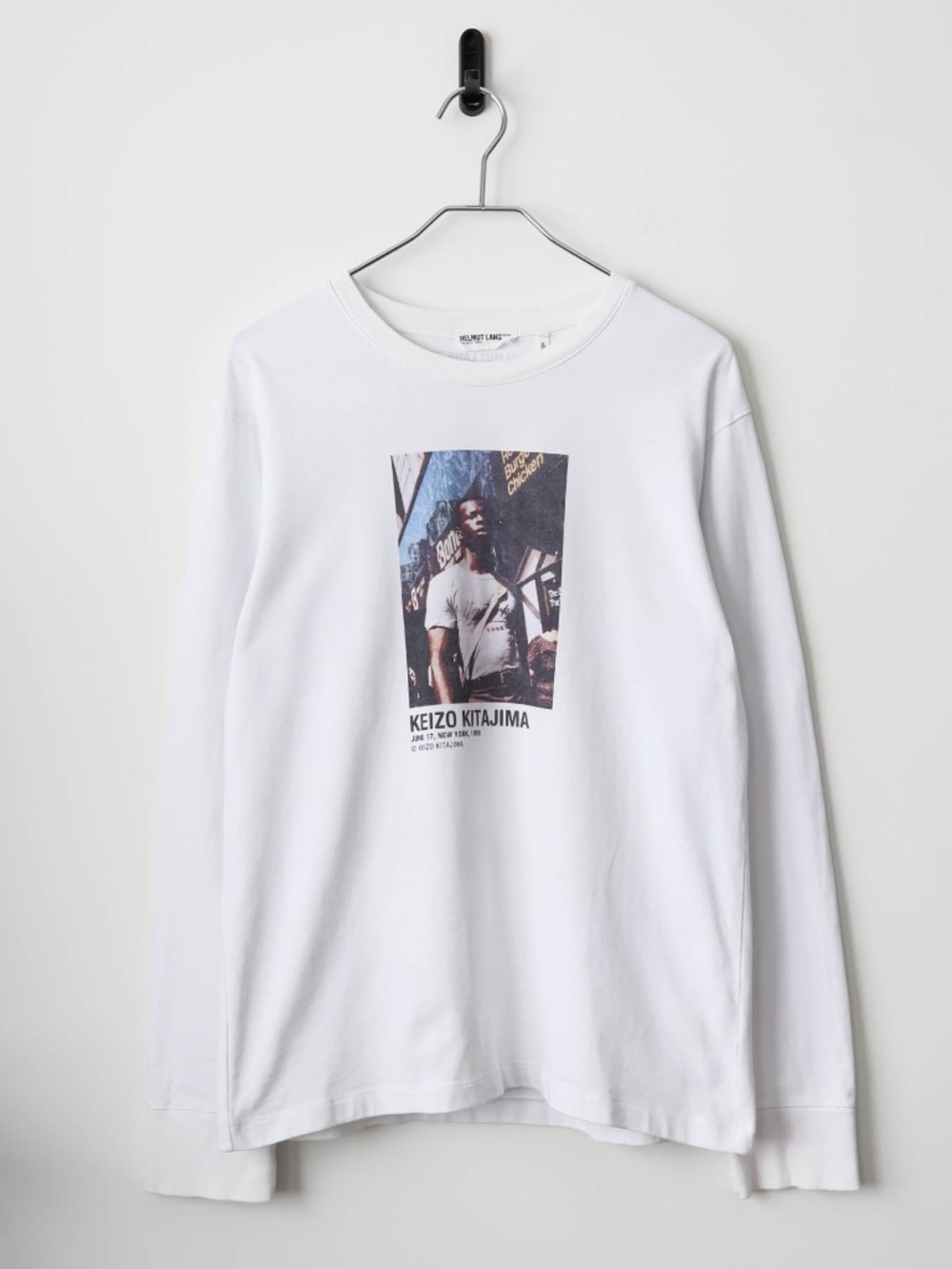 Super Rare Helmut Lang Artist Series Photo Print Long Sleeve Shirt Made Portugal